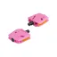 Trek Kid's Platform Small Pedal Set - 9/16 Inch - Pink Frosting